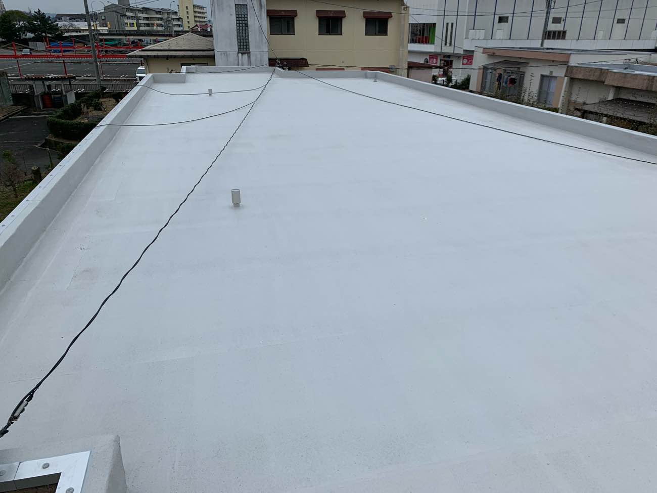 改質アスファルト防水による屋根改修工事