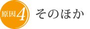 原因4　そのほか