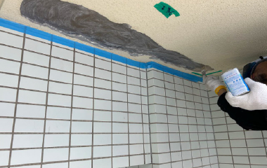 欠損部及び露出鉄筋爆裂部の補修